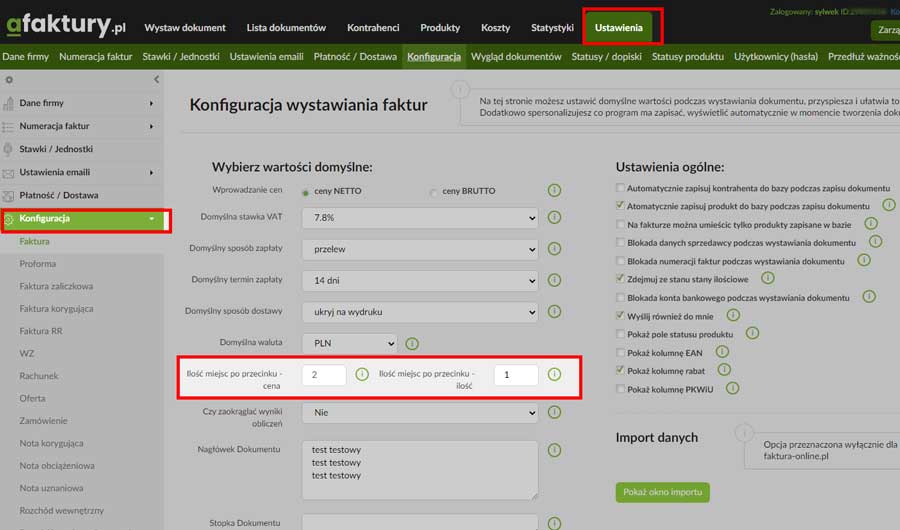 liczba miejsc po przecinku 