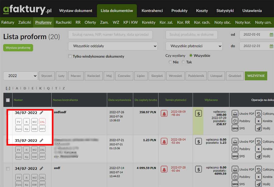 zamian faktury pro forma na vat